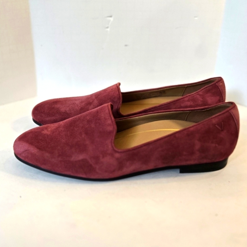 NWOT ! Vionic Burgundy Suede Leather Loafers Flats - Picture 6 of 13